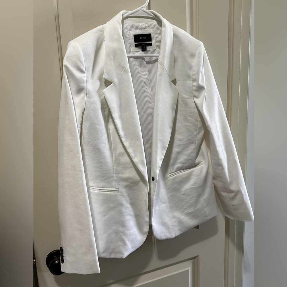 JCREW blazer in stretch linen blend